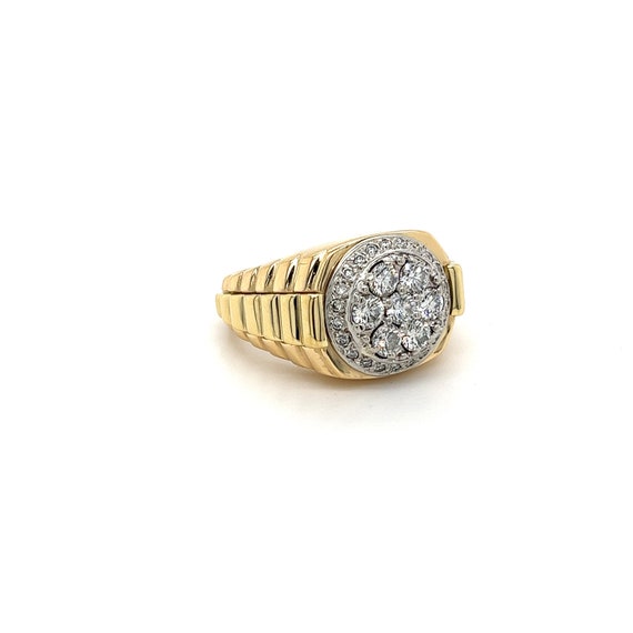 vintage mens diamond ring - Gem