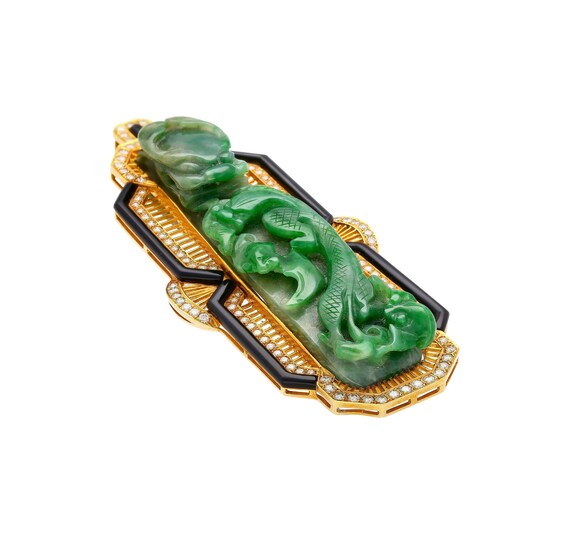 Antique Carved Jadeite Jade 