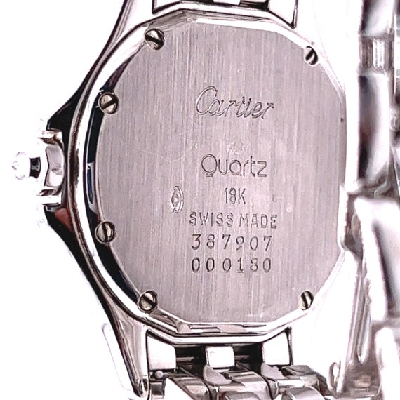 Vintage Cartier Ladies Watch with Round Diamonds … - image 5