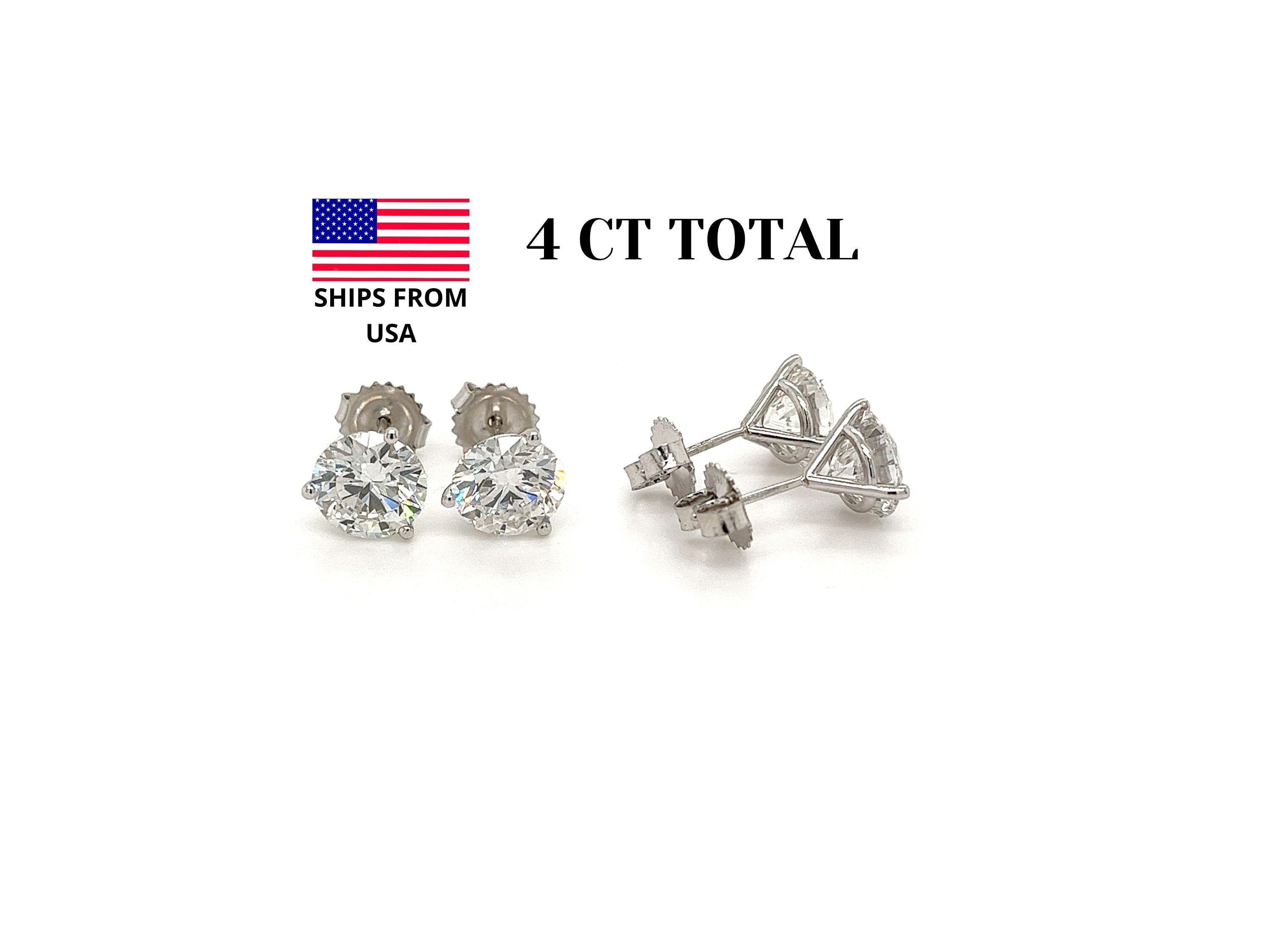 Diamond studs hotsell 4 less