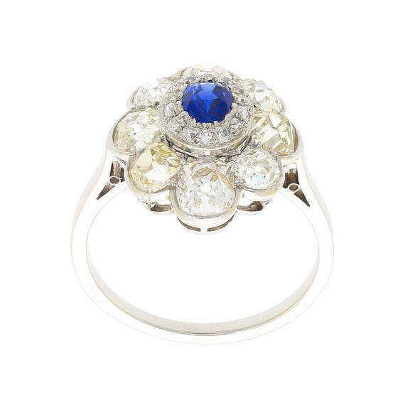 AGL Certified Burma No Heat Blue Sapphire and Old… - image 4