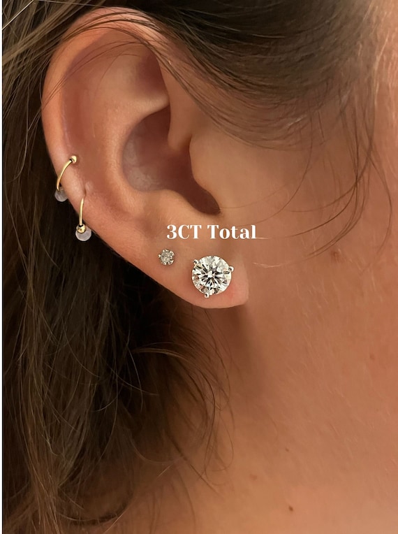 What is an Ideal Size for Diamond Stud Earrings  DiamondStuds News