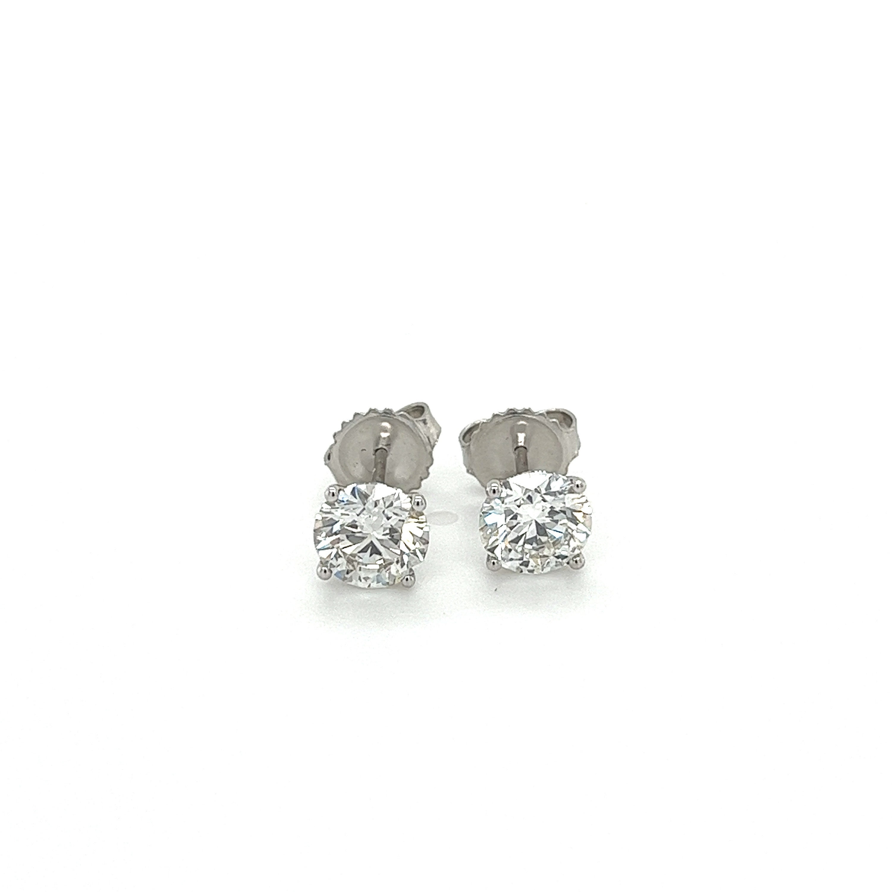 585 Gold Ohrstecker 6 Mm Größe 6 Krappen Mit Zirkonia Steinen 1 Paar