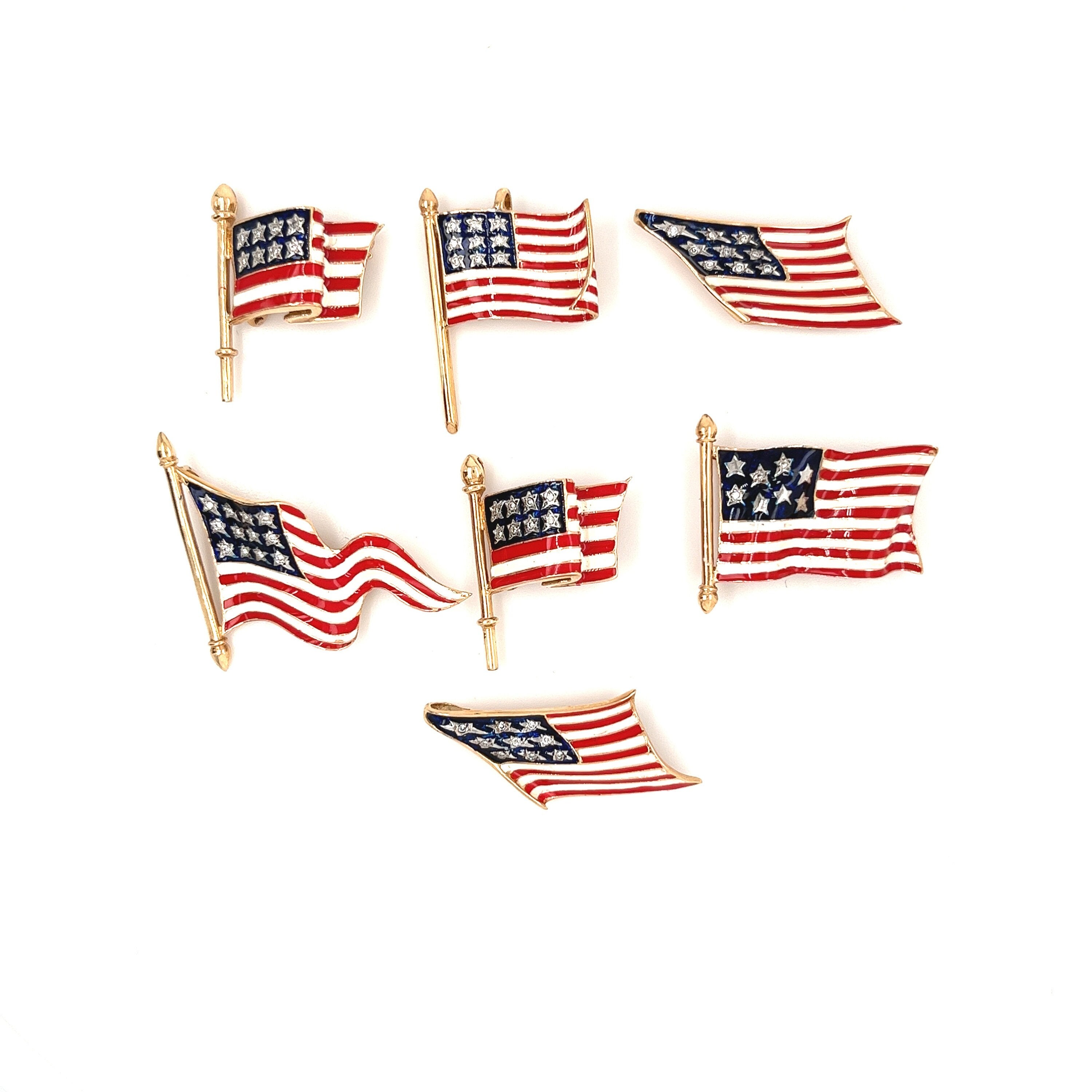 WedDecor Spilla con bandiera americana spilla in metallo spilla da bavero USA Stati Uniti di bandiera spilla novità accessorio spilla souvenir regali uomini donne bambini studenti, 25mm x 20mm WedDecor Spilla con bandiera americana spilla in metallo spilla da bavero USA Stati Uniti di bandiera spilla novità accessorio spilla souvenir regali uomini donne bambini studenti, 25mm x 20mm