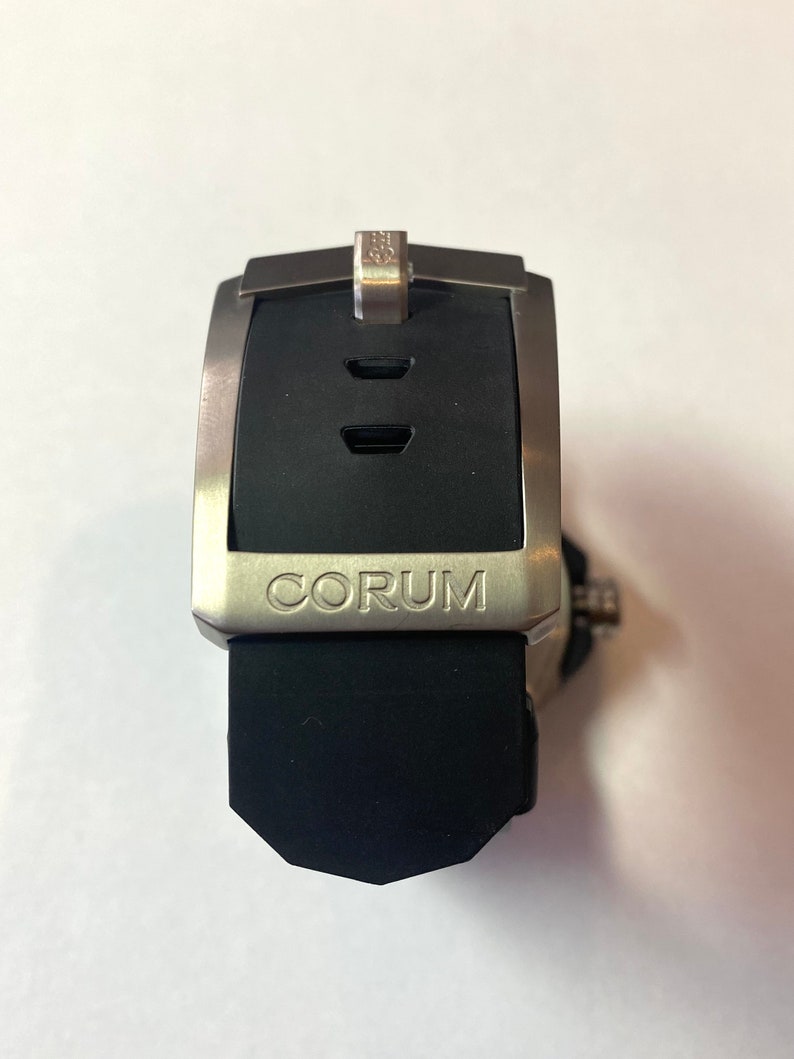 Corum Admiral's Cup Competition 48mm Automatic Black Dial Watch, Corum Men's Admirals Cup Watch, Rubber Strap Corum Admirals Cup Watch image 4