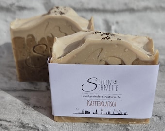 Naturseife/Seife"Kaffee-Klatsch" 90g ÜF 10% Küche Garten Hobby vegan palmölfrei handgemacht Pflanzenöle Kaffee Manufaktur Geschenk