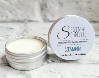 Deocreme/Deo "Seemann"(The Boss)15g/Probier/Reisegröße vegan+alufrei ,natrondeo,deodorant,deo