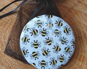 Taschen-Spiegel ..Biene..Bienen..  Spiegel ...Bee...Honeybee...Pocket Mirror