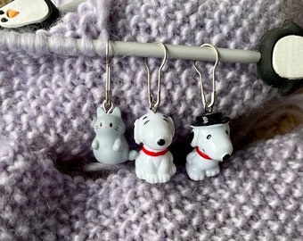 Maschenmarkierer Katze Hund Hunde Sicherheitsnadel Dog  Stitch marker Cat