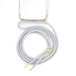 Chaîne pour téléphone portable avec étui à accrocher autour du cou avec cordon interchangeable dragonne pour téléphone portable à changer en argent ou en or