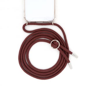 Chaîne pour téléphone portable avec étui à accrocher autour du cou avec cordon interchangeable dragonne pour téléphone portable à changer en argent ou en or