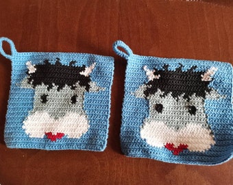 Potholders - Cows