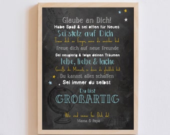 Print "Glaube an Dich" Einschulung, DinA4