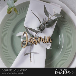 Platzkärtchen / Namenskärtchen aus Holz - Gastgeschenk Hochzeit / Taufe / Geburtstag / Jubiläum / Firmenfeier / Weihnachten / Tischdeko