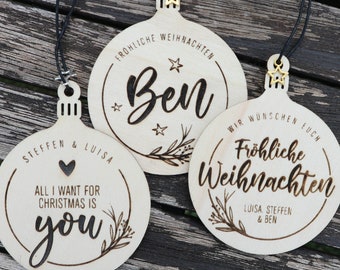 Weihnachtsanhänger (7cm) // Geschenkanhänger Weihnachten // personalisierte Anhänger