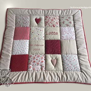 Crawling blanket with name, baby blanket, crawling blanket with name Lotta patchwork blanket, personalized