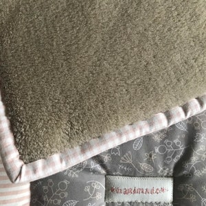 Crawling blanket with name, individual baby blanket HANNAH patchwork blanket, personalized image 3