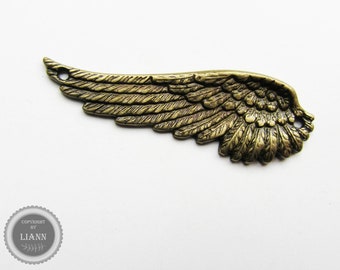 1 großer bronzefarbene Flügel Verbinder 52 x 17 mm