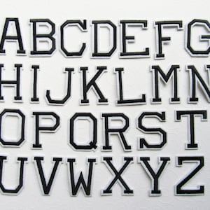 Stickerei-Buchstaben zum Aufbügeln A-Z, Set oder einzeln Bild 3