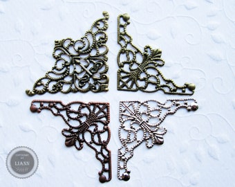 2 Ornamente, Farbwahl bronze, kupfer, silber