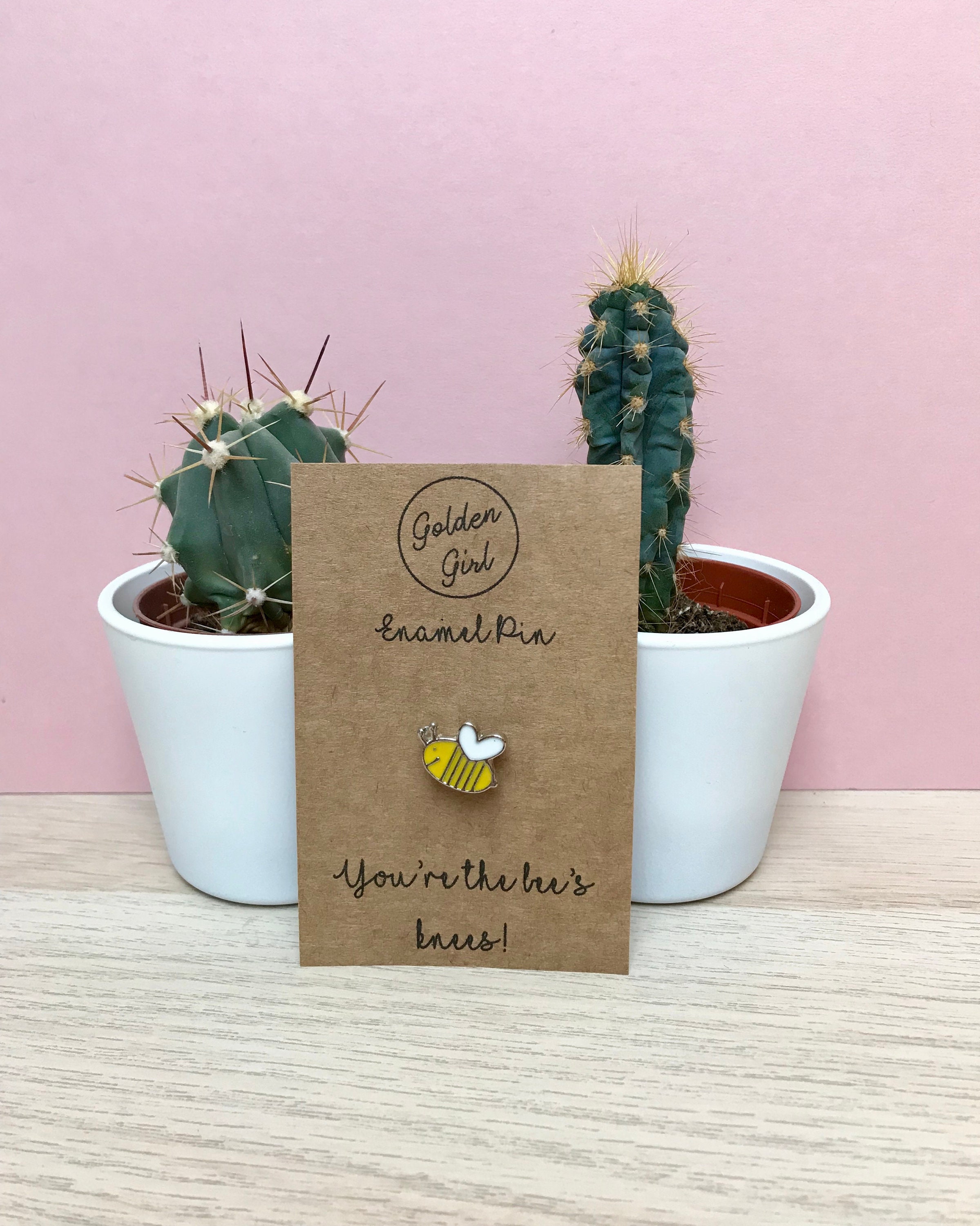You're the Bee's Knees Enamel Pin. Cute little Bumble Bee Gif…