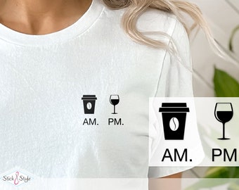 Bügelbild - Frauen Statement Shirt - Drinking - am pm