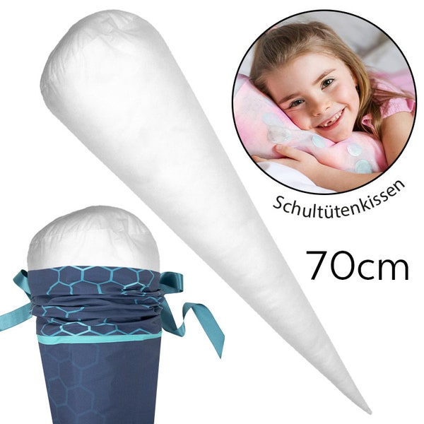 Schultütenkissen | Kuschelkissen-Inlett | Kissenfüllung für Schultüte 70cm