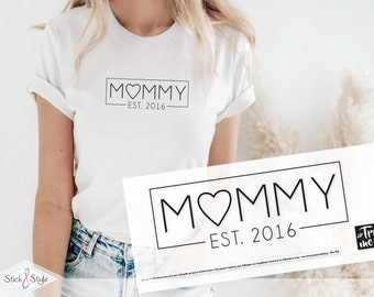Bügelbild - Mommy - Wunschjahr
