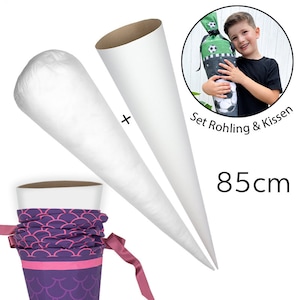 Set Rohling + Kissen | für Schultüte 85cm