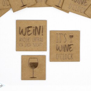 3er Set Stylepappe Label - Vinoliebe
