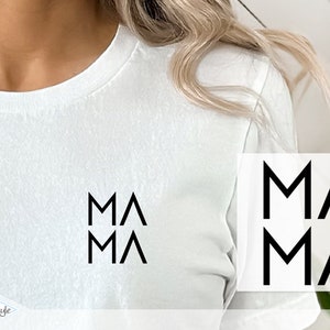 Bügelbild - Familie Statement Shirt - Modern - Mama