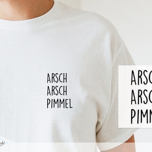 Bügelbild - Männer Statement Shirt - Sarkasmus - Arsch