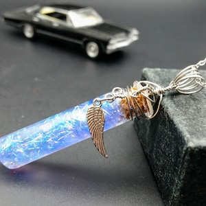 Castiel's Angel Grace Vial with optional tiny angel wing charm