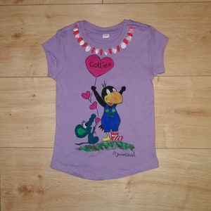 Kids-Shirt - The Raven - hand painted motives - different sizes and colors - customizable - unique
