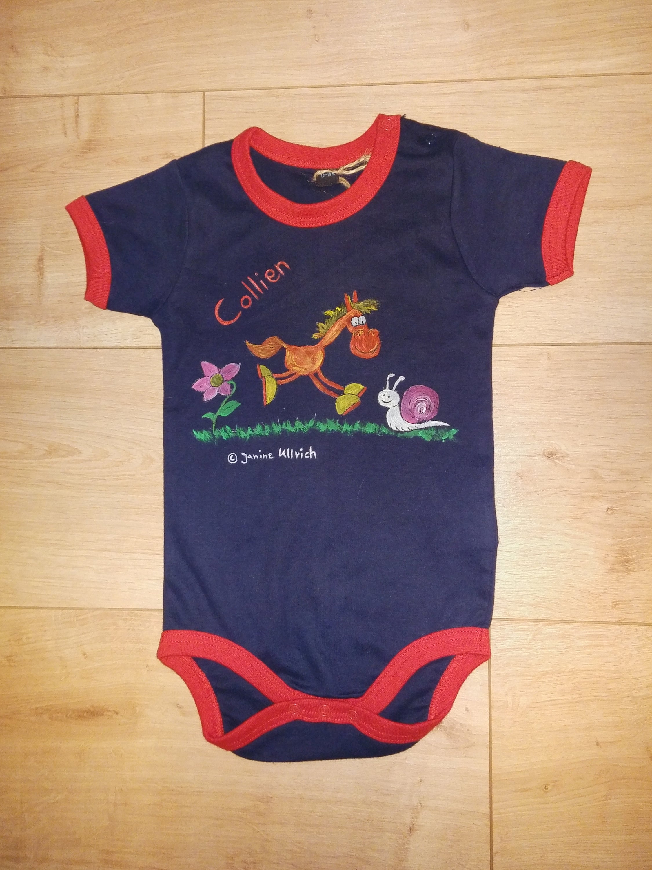 Baby Body Pferde Mädchen - Süßer Strampler Für Reitfans