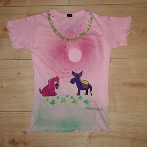 Kids-Shirt - The Raven - hand painted motives - different sizes and colors - customizable - unique