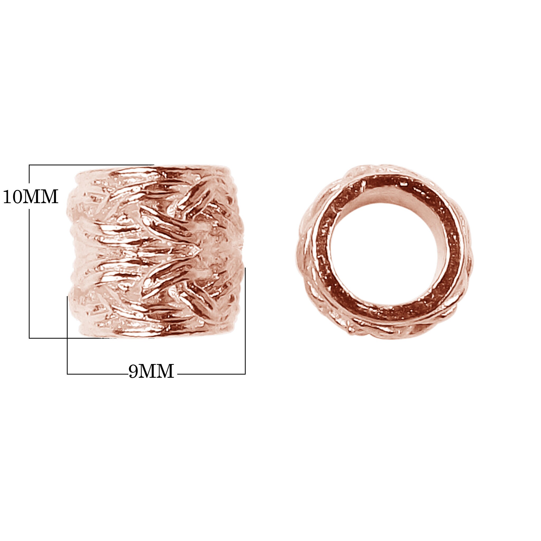 Rose Gold Overlay Spacers 9X10MM Etsy UK