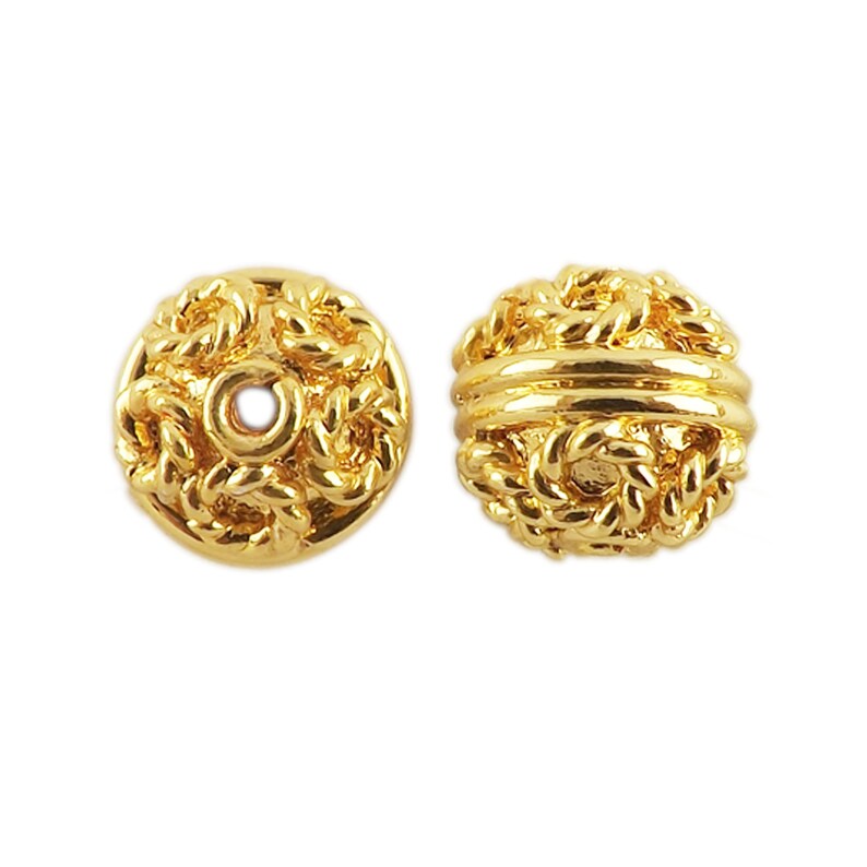 Gold Overlay Bali Bead 10.5MM