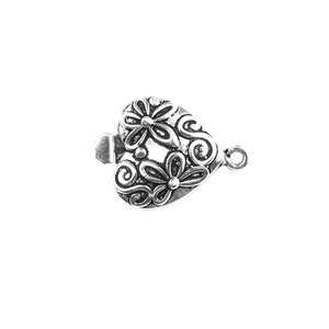 Silver Overlay Single Hole Multi Strand Clasp 28X12MM