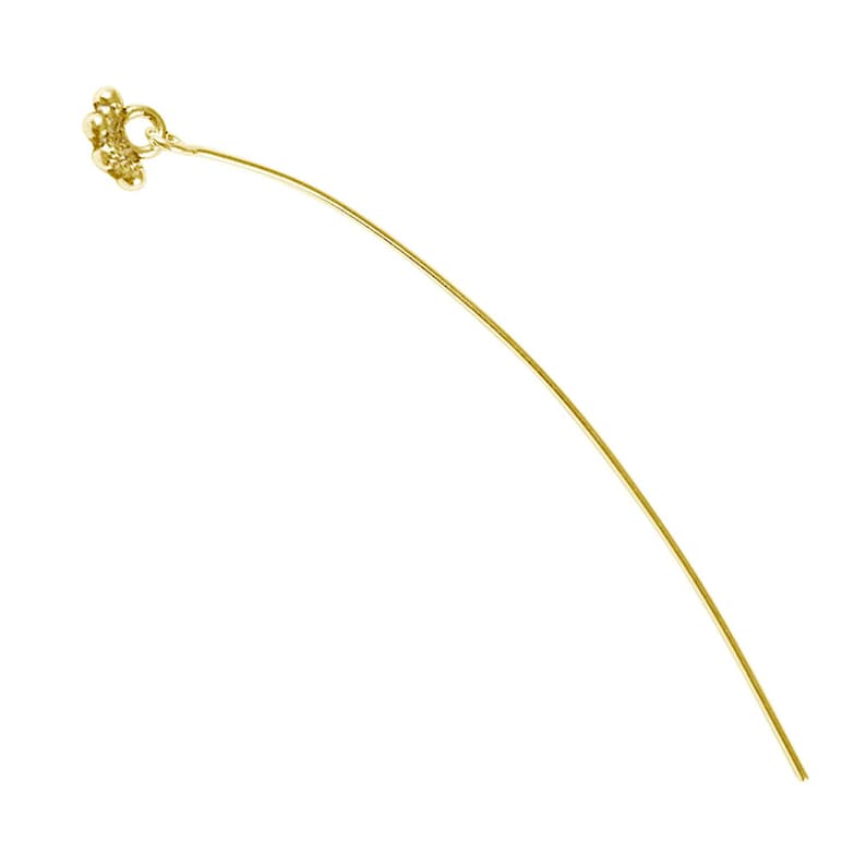 22 Gauge Gold Overlay Head Pin-2