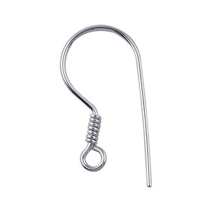 Sterling Silver 22 Gauge Earwire The simple style of these earwires will complement any look nicely 21X11MM
