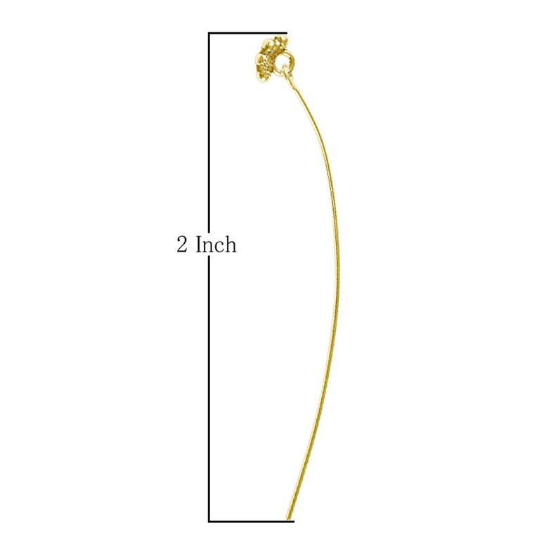 22 Gauge Gold Overlay Head Pin-2
