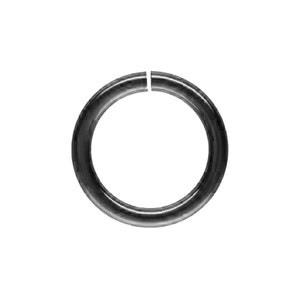 Black Rhodium Overlay Open Jump Ring-8MM