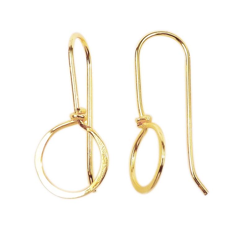Gold Overlay Earwire 26X12MM