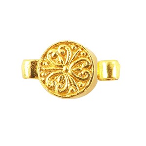 Gold Overlay Round Shape Designer Magnetic Clasps 11MM