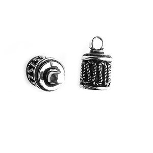 Silver Overlay End Cap 16X10MM