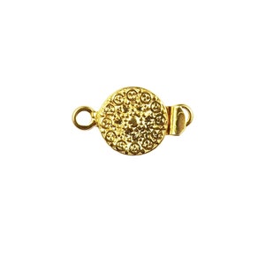 Gold Overlay Single Hole Multi Strand Clasp 14MM