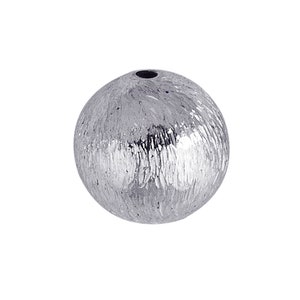 Silver Overlay Seamless Bead Brushed Finish 9MM