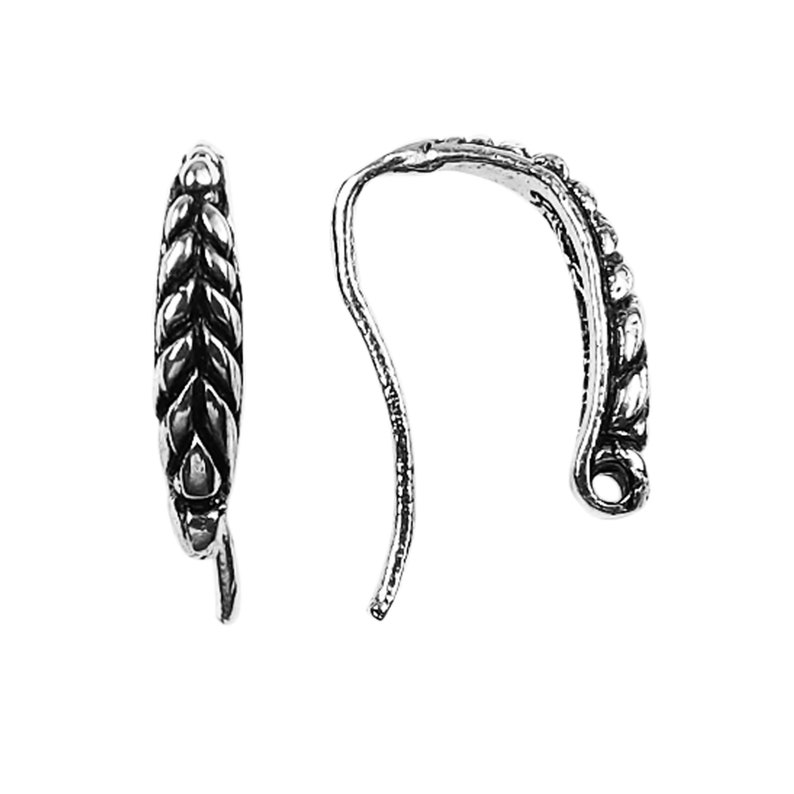 Sterling Reservation Silver Grain Earwire Spring new work Shape 14MM