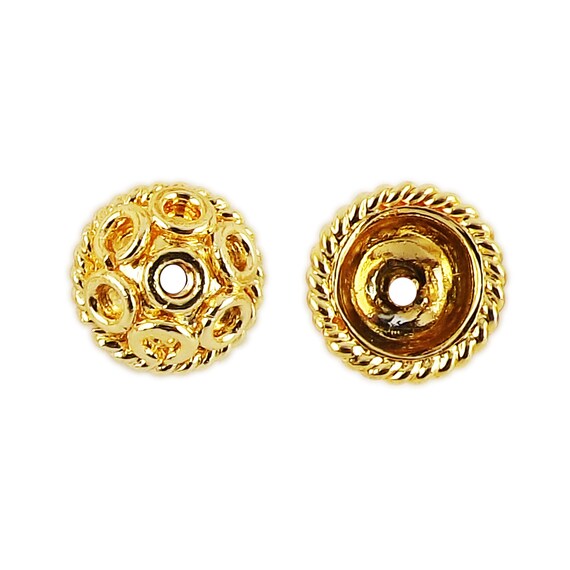 Gold Overlay Bali Bead 10.5MM